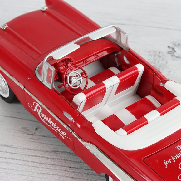 Vintage 1957 Red Chevy Convertible Reminisce Bank Key Liberty Classics - Picture 7 of 10